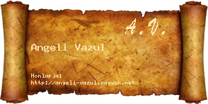 Angeli Vazul névjegykártya